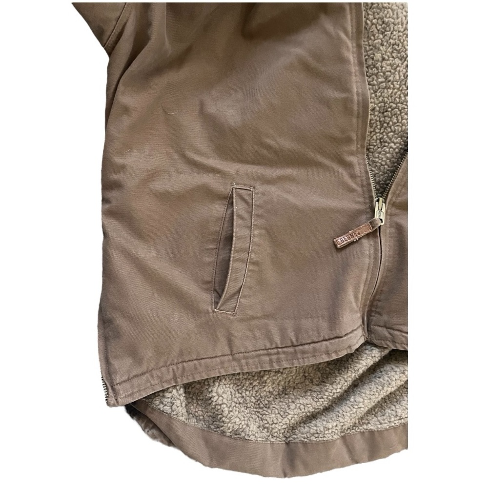 Berne Brown Sherpa Lined Canvas Jacket Hooded Size Men’s 3XL Workwear outdoors - Picture 4 of 9